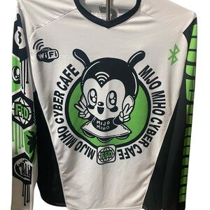 Graphic Long Sleeve Shirt with Future Fantasy Delight Design